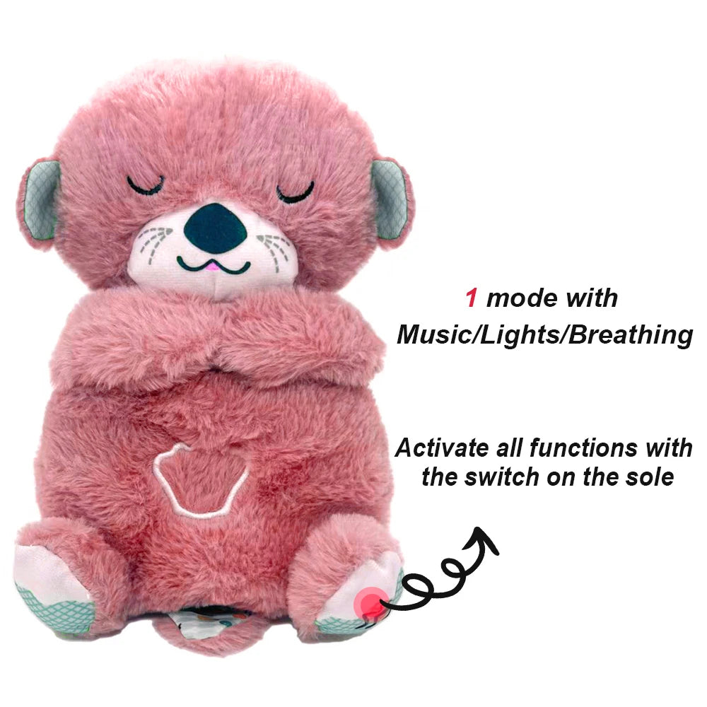 Breathing Baby Plush Toy - Soothing Music, Sound and Light