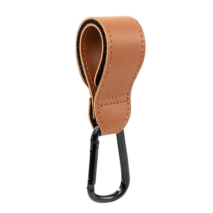 1-2pcs Leather Baby Bag Stroller Hook