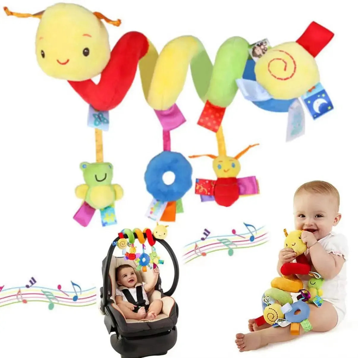 Colorful Hanging Car Seat Pal for Infants and Young Children