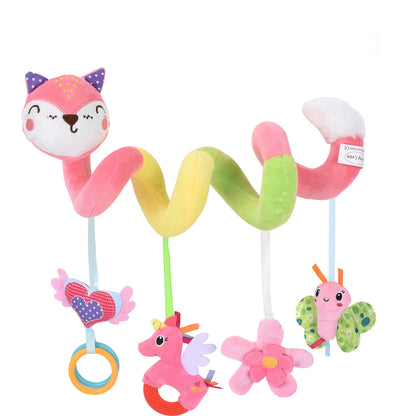 Car Seat Toys - Cute Fox Spiral Plush