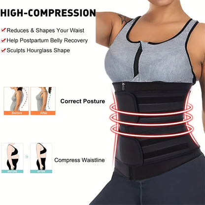 Breathable Neoprene Waist Trainer, Trimmer Belt, Body Shapewear