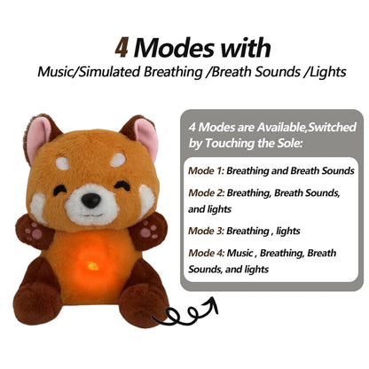 Breathing Baby Plush Toy - Soothing Music, Sound and Light