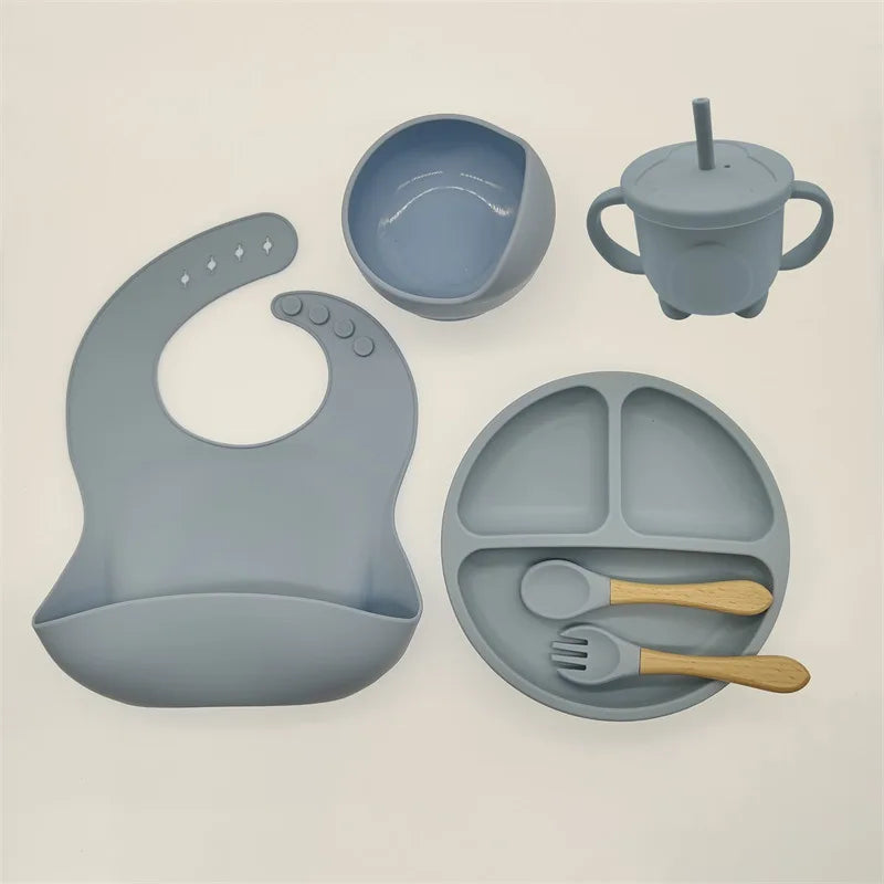 Children's Dishes Set Baby Silicone 6/8-piece