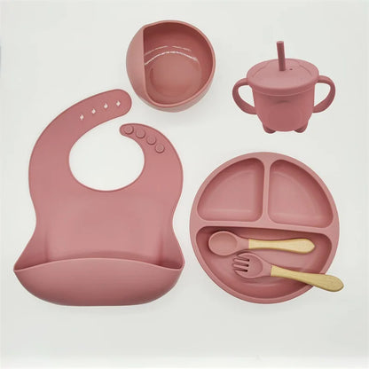 Children's Dishes Set Baby Silicone 6/8-piece