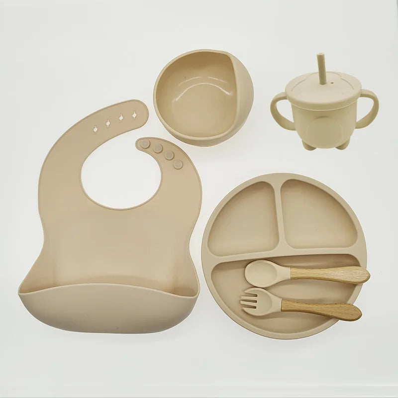 Children's Dishes Set Baby Silicone 6/8-piece