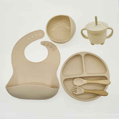 Children's Dishes Set Baby Silicone 6/8-piece