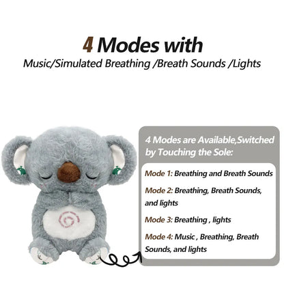 Breathing Baby Plush Toy - Soothing Music, Sound and Light