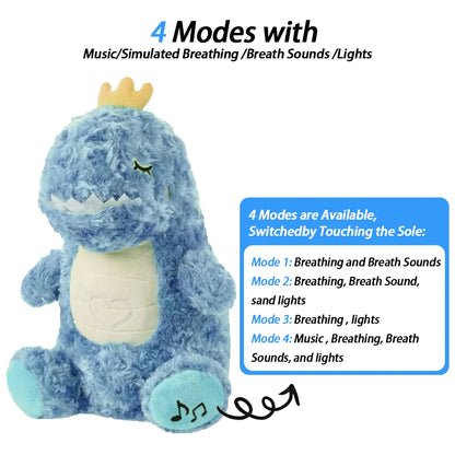 Breathing Baby Plush Toy - Soothing Music, Sound and Light