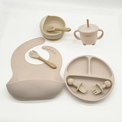 Children's Dishes Set Baby Silicone 6/8-piece