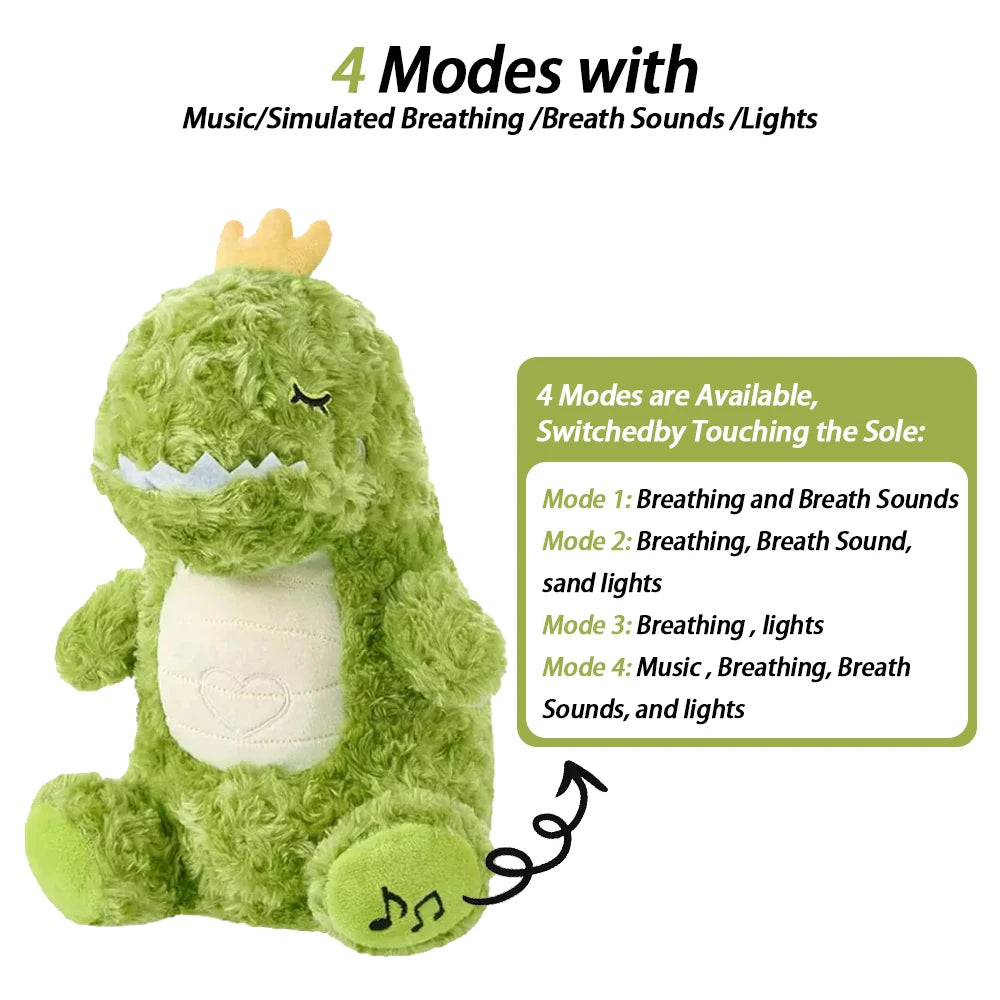 Breathing Baby Plush Toy - Soothing Music, Sound and Light