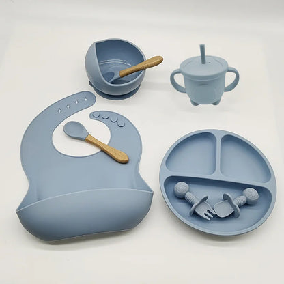 Children's Dishes Set Baby Silicone 6/8-piece